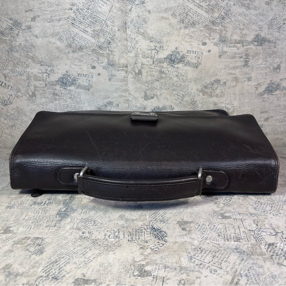 PICARD MEN'S LEATHER BRIEFCASE/LAPTOP BAG (BLACK) - Picture 6 of 15